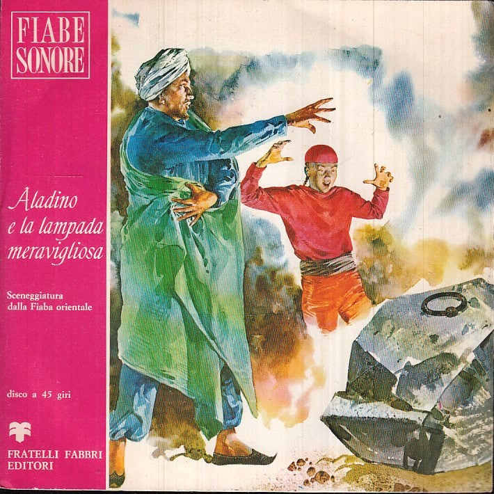 LB- DISCO 45 GIRI FIABE ALADINO E LA LAMPADA MERAVIGLIOSA - FABBRI - RGZ