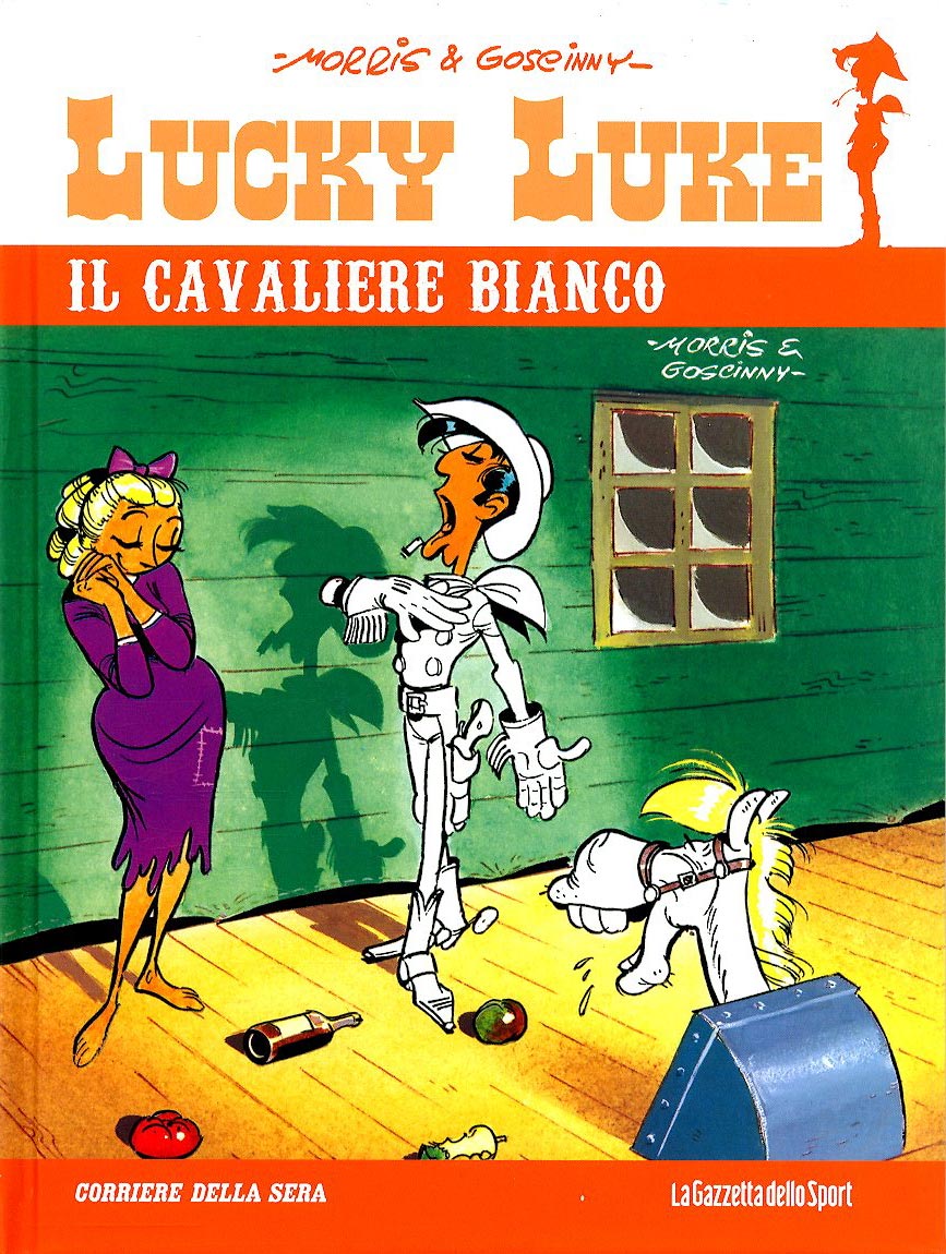 FV- LUCKY LUKE N.16 CAVALIERE BIANCO CARTONATO-- GAZZETTA DELLO SPORT-- C- GRN
