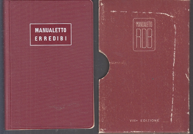 LZ- MANUALETTO ERREDIBI MURATURE SOLAI COPERTURE -- RDB-- 8a ED.- 1973- B- XFS67