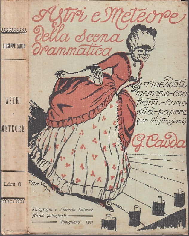Astri e meteore della scena drammatica- Giuseppe Cauda- Galimberti- 1911- ZFS119