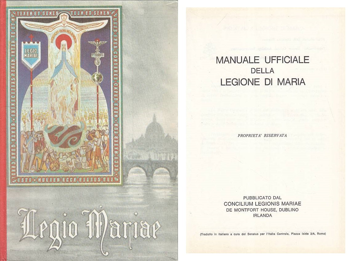 LS- MANUALE UFFICIALE DELLA LEGIONE DI MARIA -- LEGIO MARIAE --- 1971 - C - YFS5
