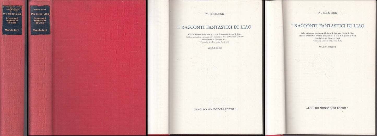LB- I RACCONTI FANTASTICI DI LIAO 1/2 - SUNG LING - MONDADORI --- 1962- C- XFS59