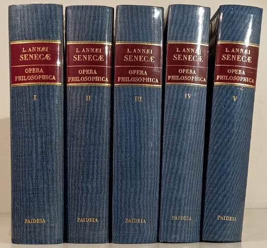 LS- OPERA PHILOSOPHICA 5 VOLUMI ANASTATICA - SENECA - PAIDEIA - 1972 - CS - XFS
