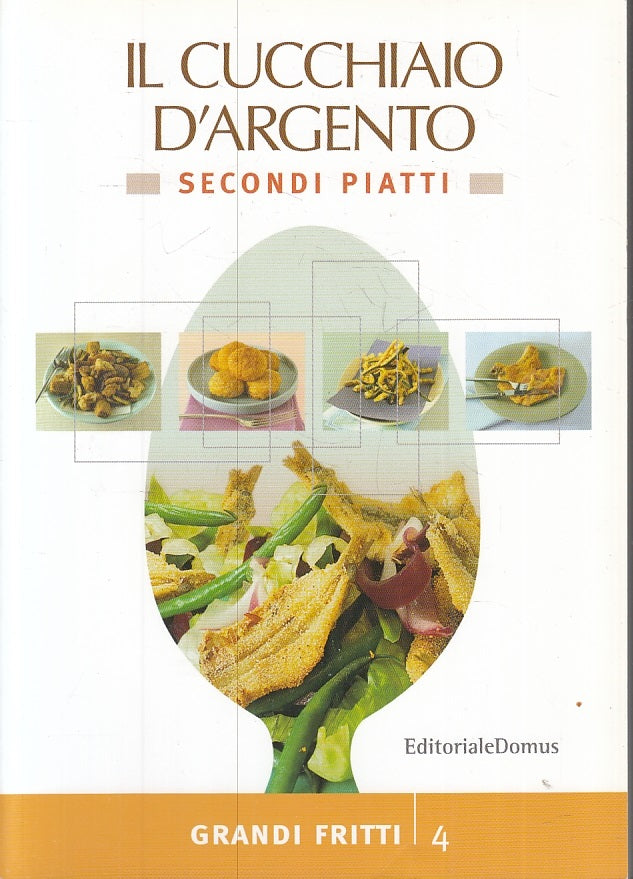 LK- L CUCCHIAIO D'ARGENTO SECONDI PIATTI 4 GRANDI FRITTI - B - KXS5