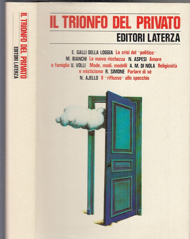 LS- IL TRIONFO DEL PRIVATO -- LATERZA - STORIA E SOCIETA' -- 1980 - CS - XTS