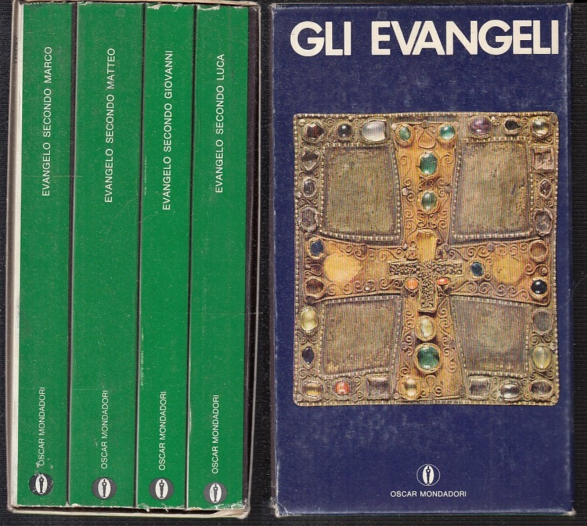LD- GLI EVANGELI COFANETTO 4 VOLUMI -- MONDADORI - OSCAR - 1a ED. - 1973- B- XFS