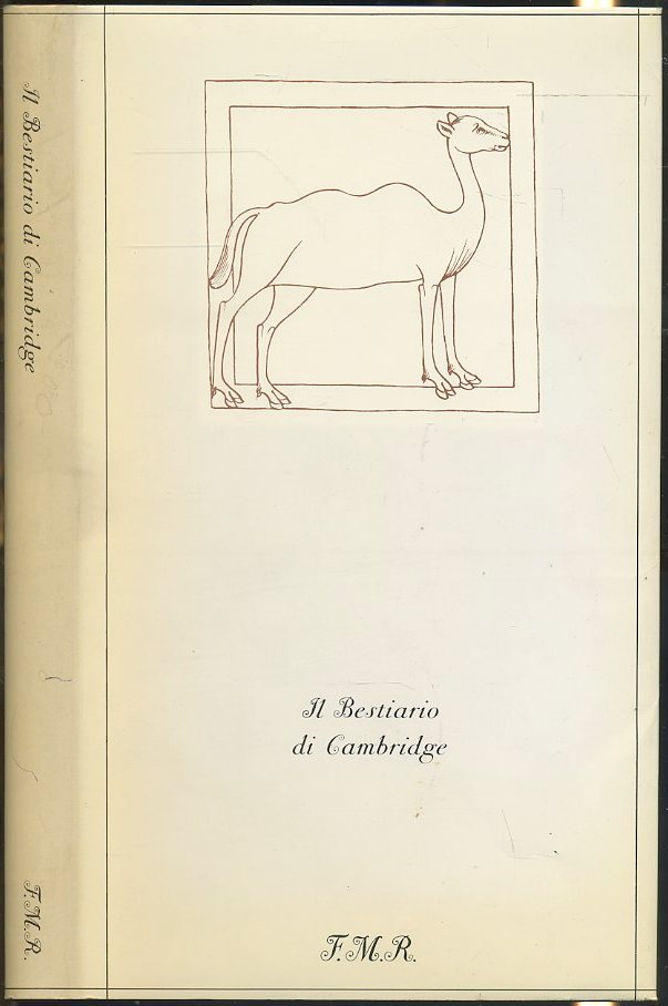 LN- IL BESTIARIO DI CAMBRIDGE COPIA NUMERATA -- FMR - MORGANA-- 1974- CS- XFS126