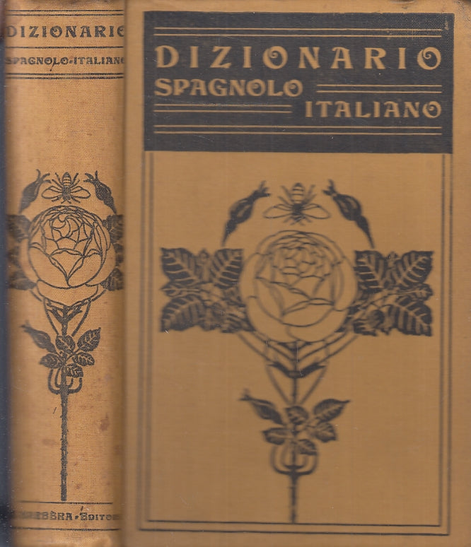 LZ- DIZIONARIO SPAGNOLO ITALIANO - BACCI SAVELLI - BARBERA --- 1940 - C - ZFS476