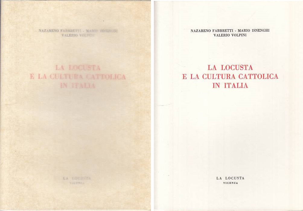 LS- LA LUCOSTA E LA CULTURA CATTOLICA IN ITALIA -- VICENZA --- 1987 - BS - YTS42