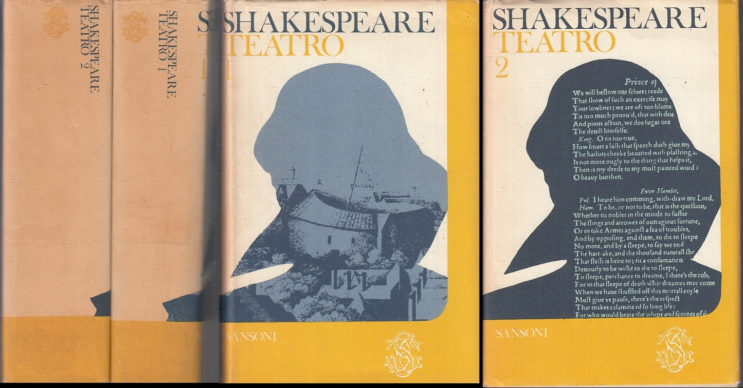 LN- TEATRO 2 VOLUMI - WILLIAM SHAKESPEARE - SANSONI --- 1957- CS- ZFS265