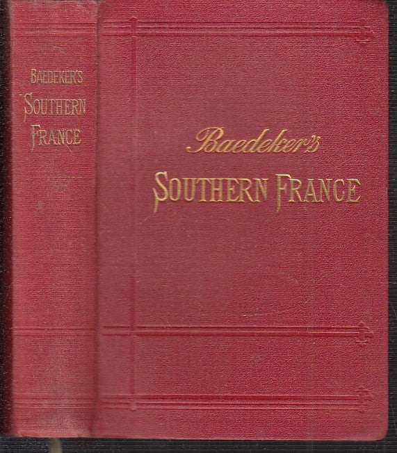 LV- GUIDE BAEDEKER SOUTHERN FRANCE CORSICA -- KARL BAEDEKER --- 1914 - C- XFS114