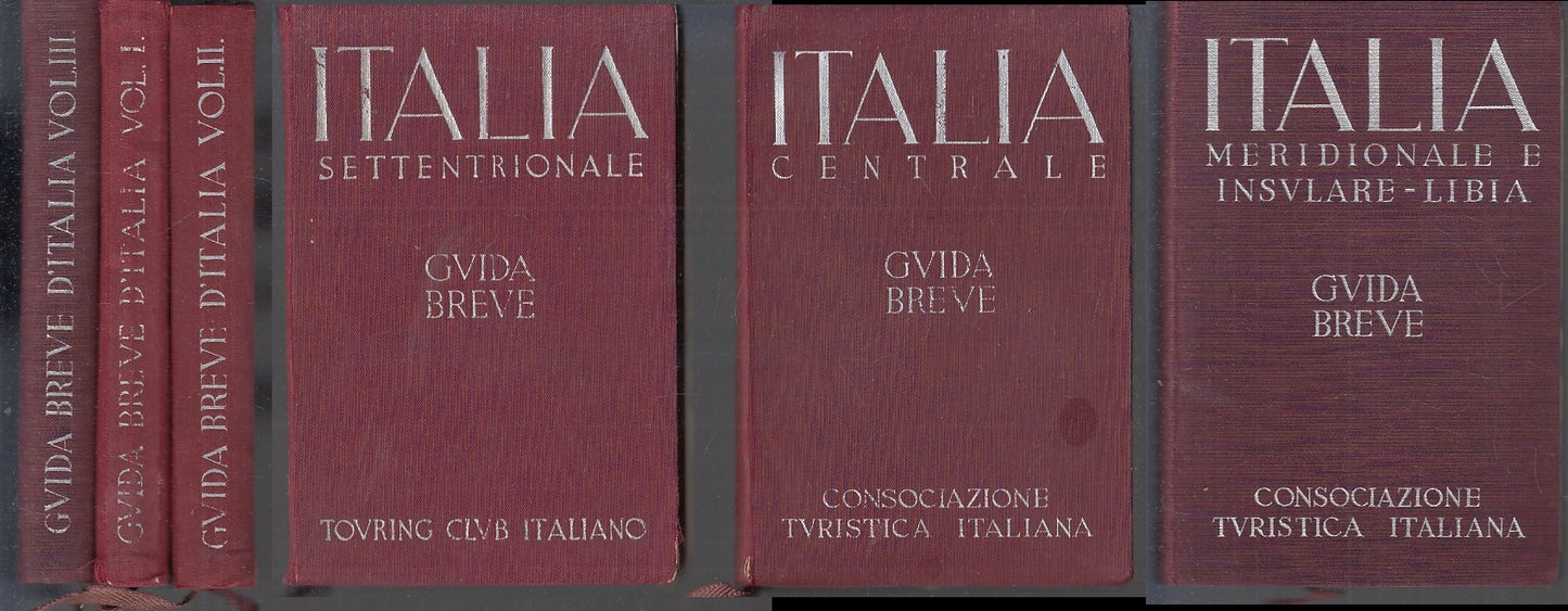 LV- GUIDA BREVE ITALIA SETTENTRIONALE CENTRALE MERIDIONALE 3 VOLUMI - B - ZFS642