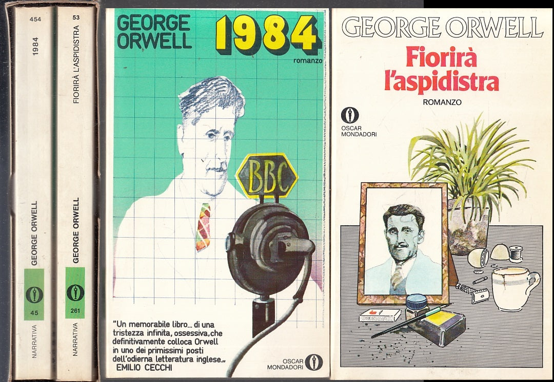 LN- I CAPOLAVORI FIORIRA' L'ASPIDISTRA 1984 - ORWELL- MONDADORI-OSCAR- B- ZFS634