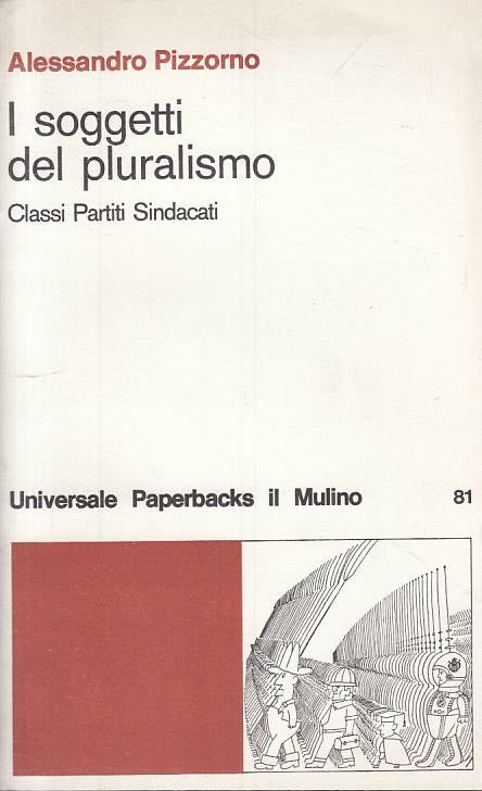 LS- I SOGGETTI DEL PLURALISMO - PIZZORNO - MULINO --- 1980 - B- YTS384