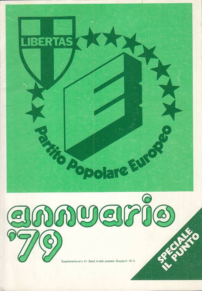 LS- PARTITO POPOLARE EUROPEO ANNUARIO '79 -- IL PUNTO --- 1979 - B - YTS629