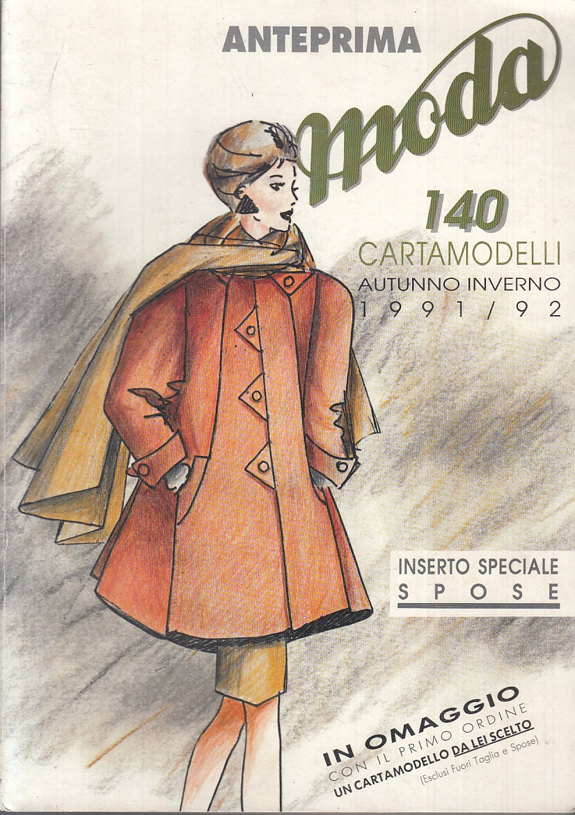 LZ- ANTEPRIMA MODA AUTUNNO INVERNO 1991/1992 -- VEDECO --- 1992- B- YTT699