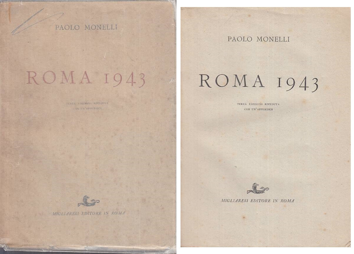 LS- ROMA 1943 - PAOLO MONELLI - MIGLIARESI ---- BS - ZTS105