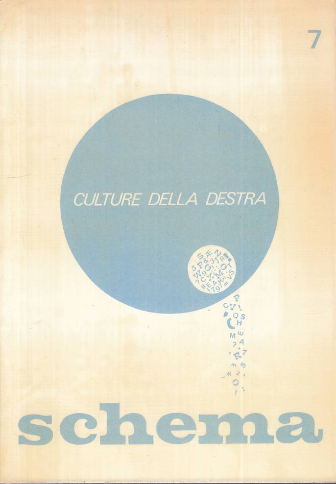 LS- SCHEMA N.7 CULTURE DELLA DESTRA -- CLEUP --- 1981 - B - ZTS261
