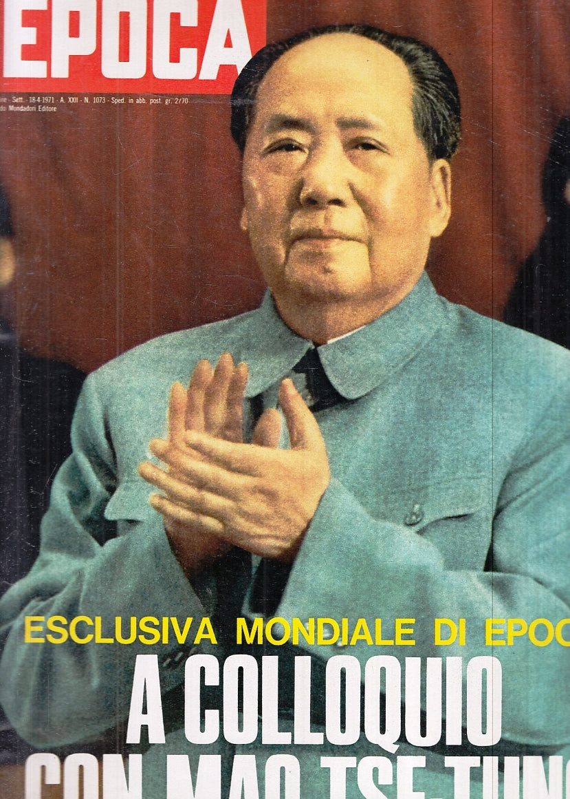 LR- RIVISTA EPOCA N.1073 1971 A COLLOQUIO CON MAO TSE-TUNG - S - YFS764
