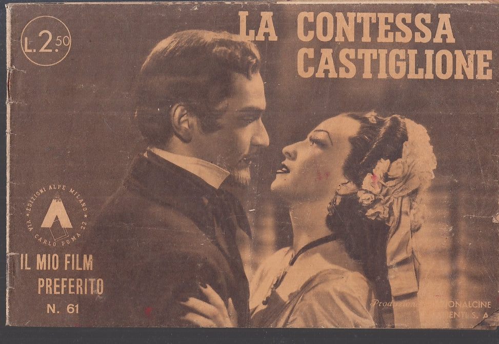 LR- IL MIO FILM PREFERITO N.61 LA CONTESSA DI CASTIGLIONE-- ALPE--- 1942- S- VCX