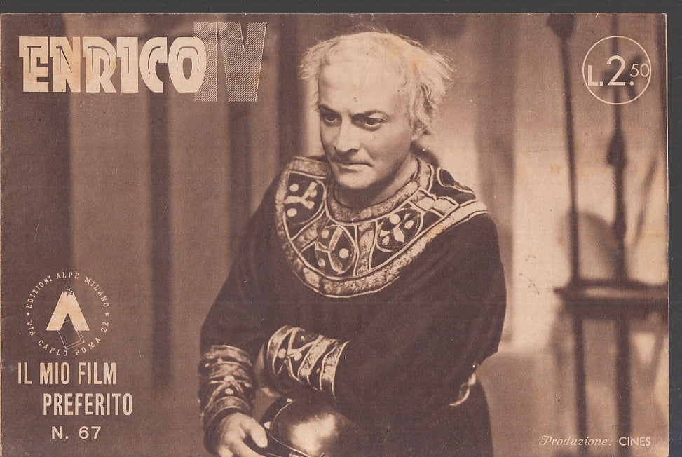 LR- IL MIO FILM PREFERITO N.67 ENRICO VI -- ALPE --- 1942- S- VCX