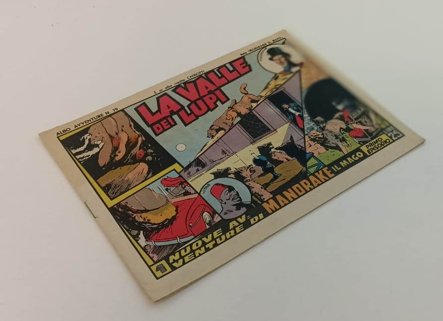 FZ- ALBO AVVENTURE N.79 SERIE MANDRAKE IL MAGO LA VALLE DEI LUPI--- 1949- S- VCX