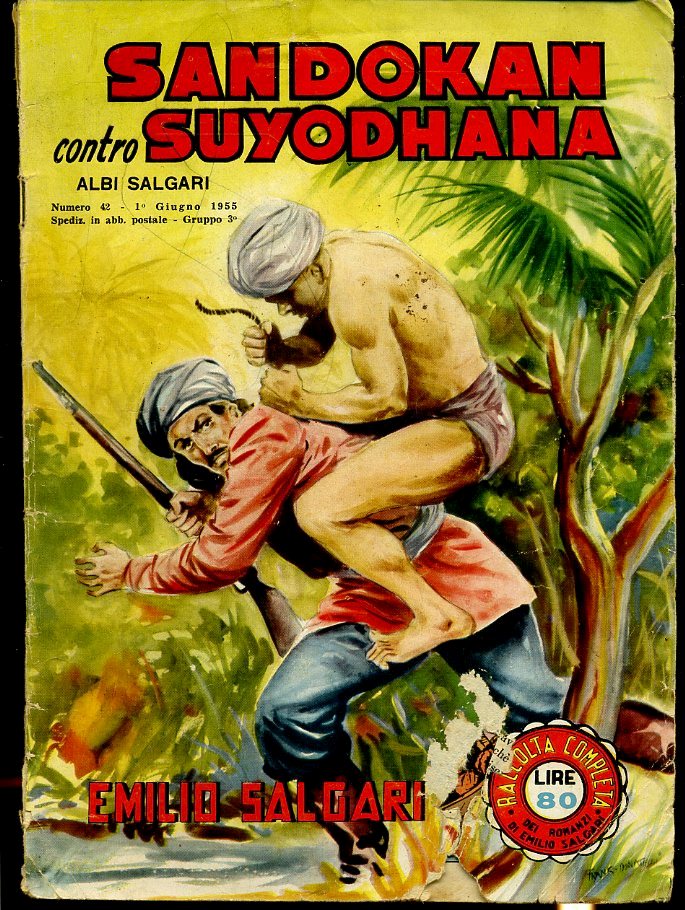 FZ- ALBI DI SALGARI N.42 SANDOKAN SUYODHANA -- DARDO - 1955 - S - VCX
