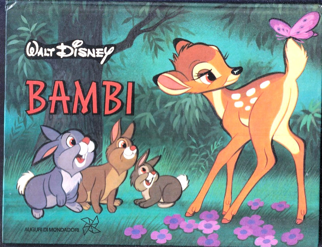 LB- BAMBI LIBRO POP-UP -- WALT DISNEY MONDADORI -- 2a ED. - 1973 - C- RGZ