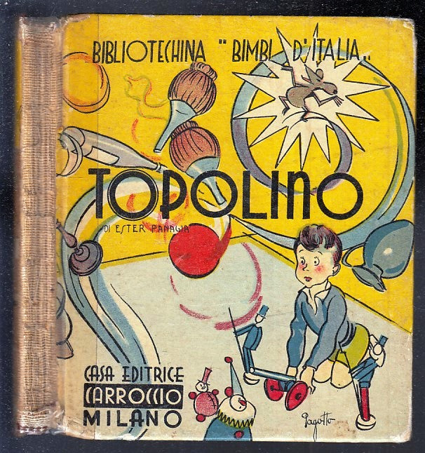 LB- TOPOLINO -- CARROCCIO - BIBLIOTECHINA BIMBI D'ITALIA -- 1934 - C - RGZ