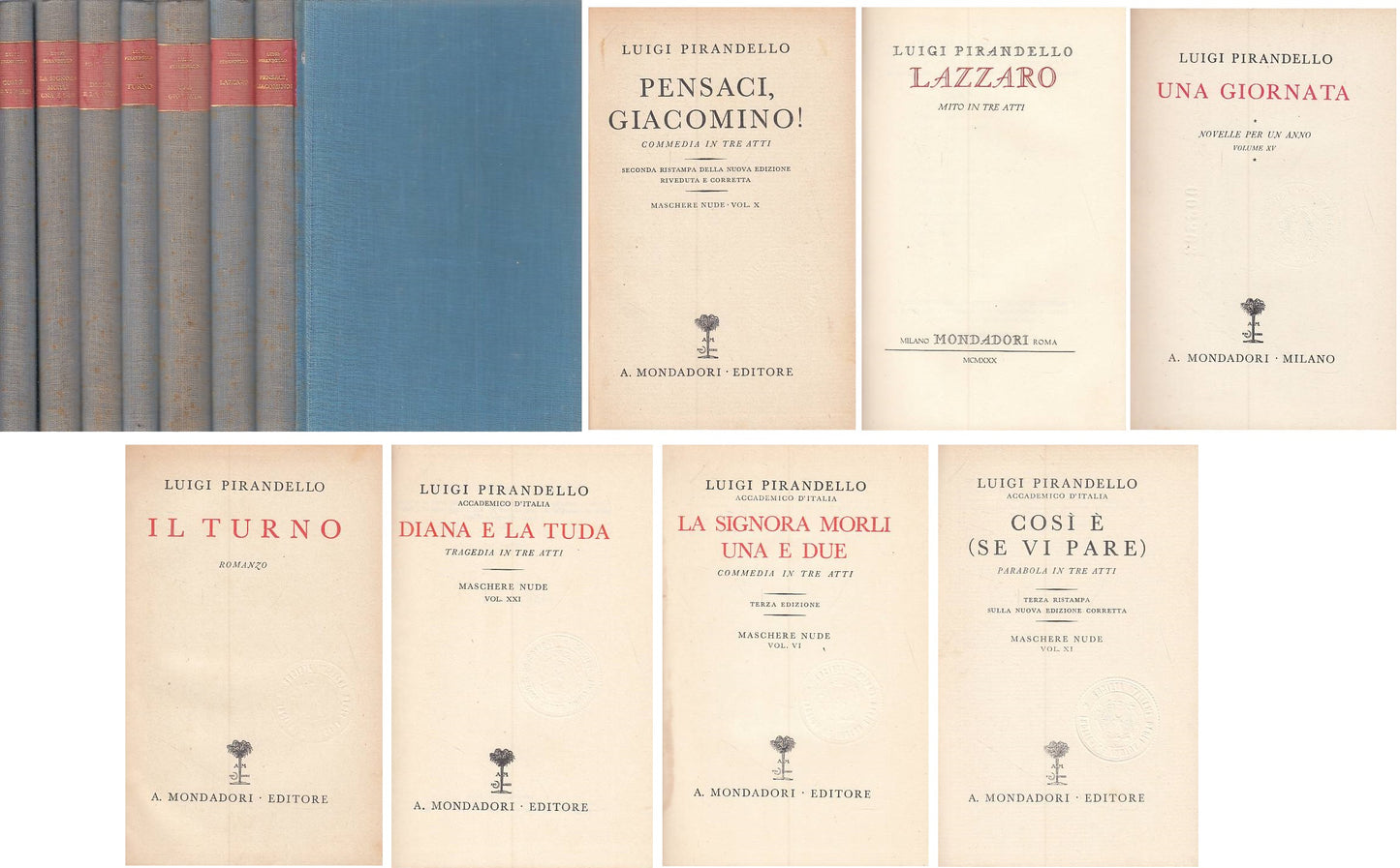 NOVELLE E OPERE 7 VOLUMI - PIRANDELLO - MONDADORI ---- C - ZFS49
