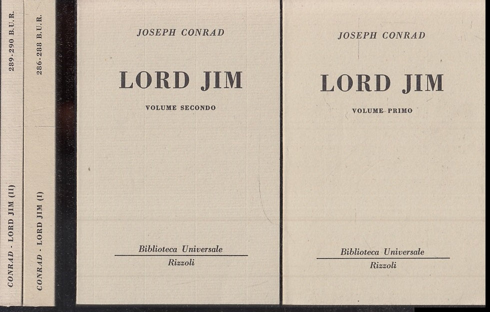 LORD JIM 2 VOLUMI - JOSEPH CONRAD - RIZZOLI - BUR 286/288 289/290 --- B- XTS