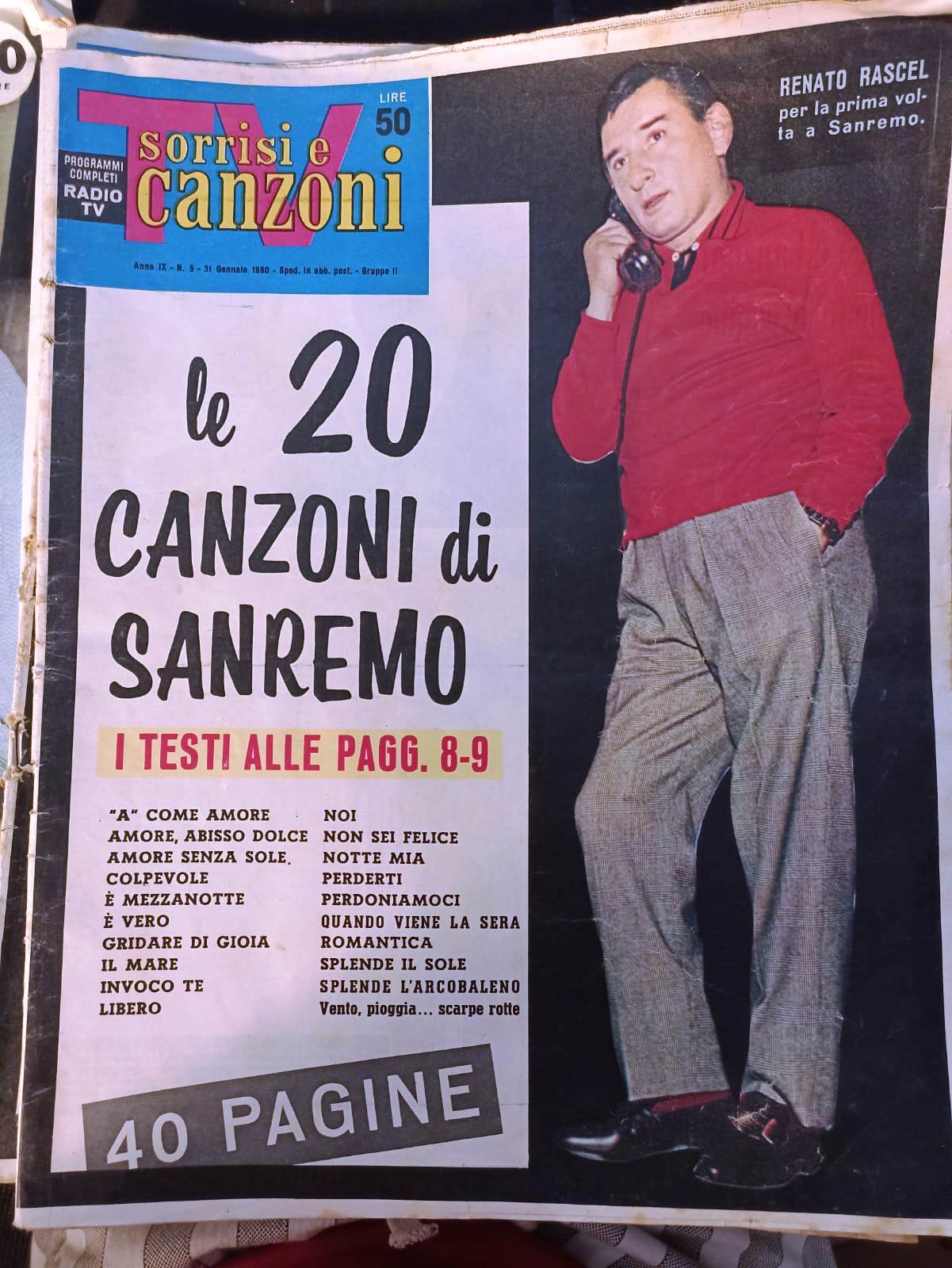 LR- LOTTO 7 NUMERI RIVISTA RADIO TV SORRISI E CANZONI 1958/1961 - YFS876