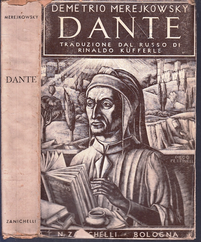LS- DANTE TRADUZIONE RUSSO KUFFERLE - MEREJKOWSKY- ZANICHELLI--- 1940 --XFS102