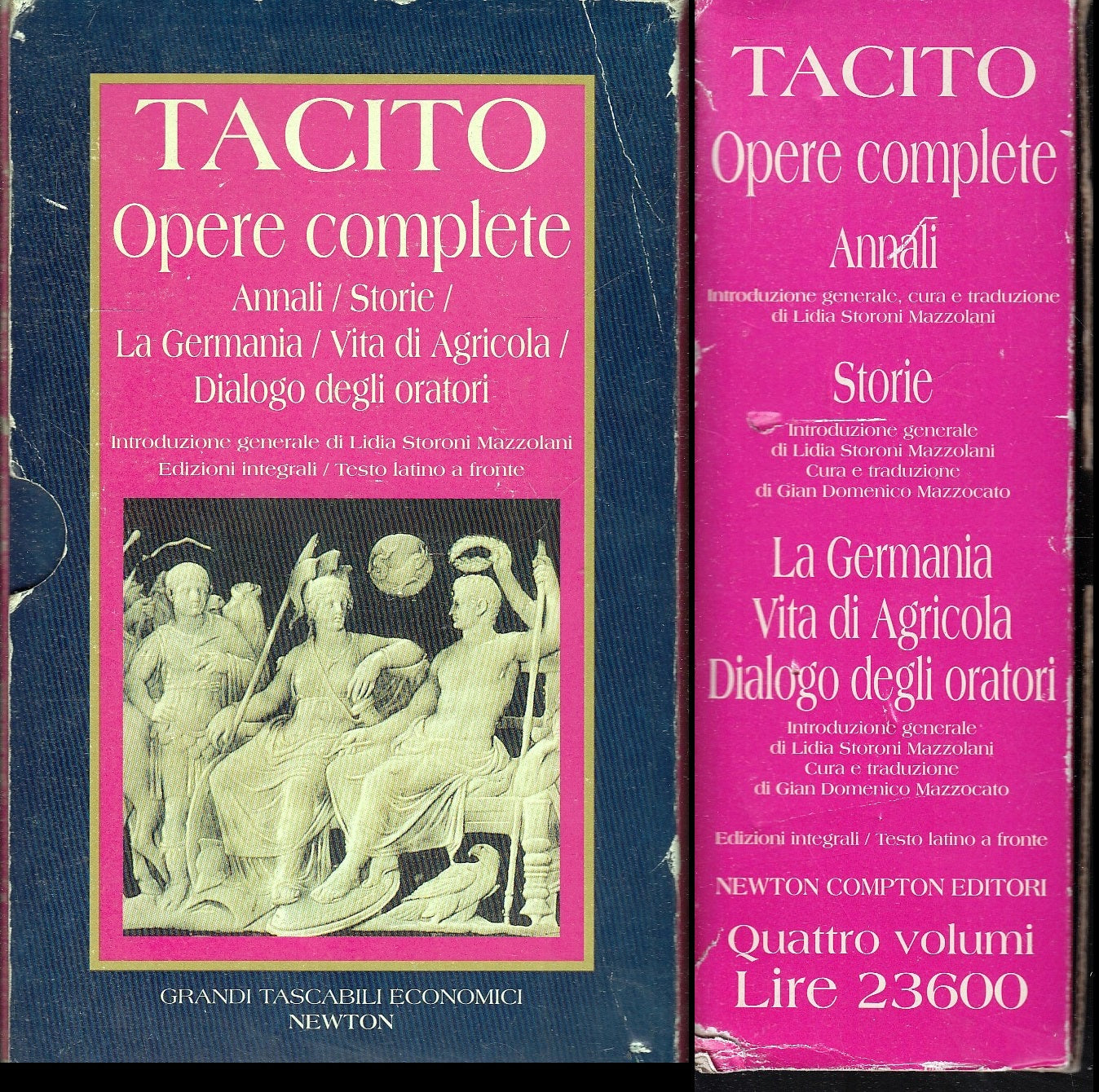LN- TACITO OPERE COMPLETE COFANETTO 4 VOLUMI-- NEWTON TASCABILI--- 1995-B-ZFS533