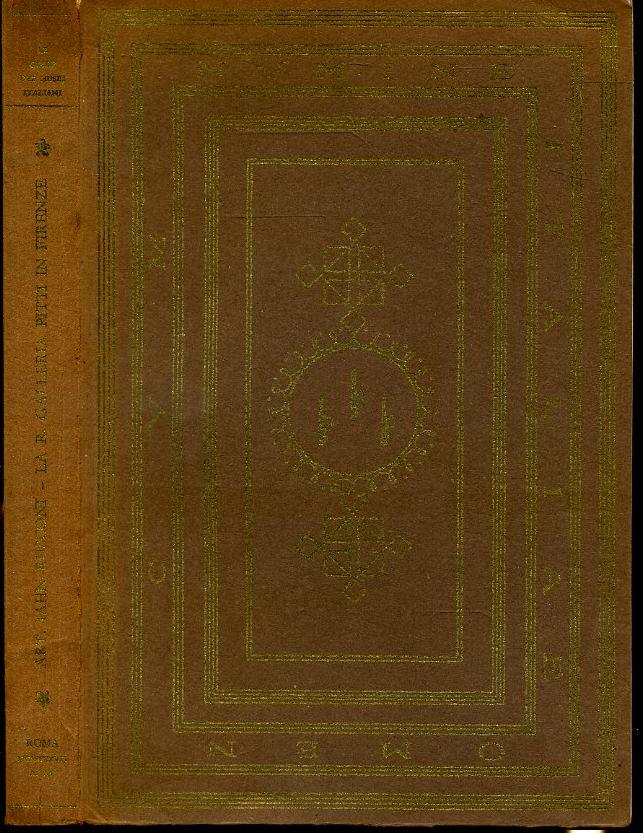 LT- GALLERIA PITTI IN FIRENZE - RUSCONI-- GUIDE MUSEI ITALIANI-- 1937- B- ZFS533