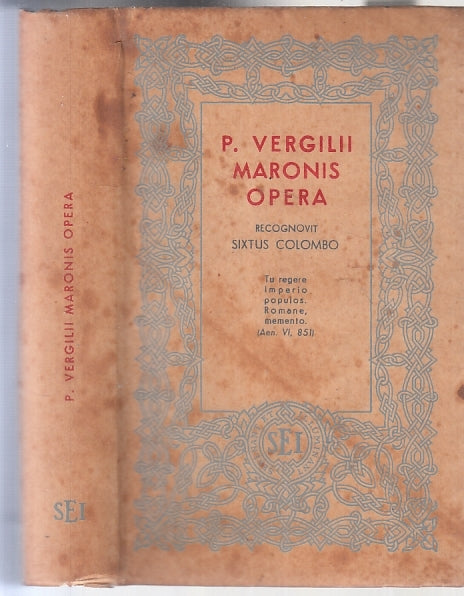 LN- OPERA recognivit SIXTUS COLOMBO- VERGILII MARONIS - S.E.I.--- 1960- B-ZFS198