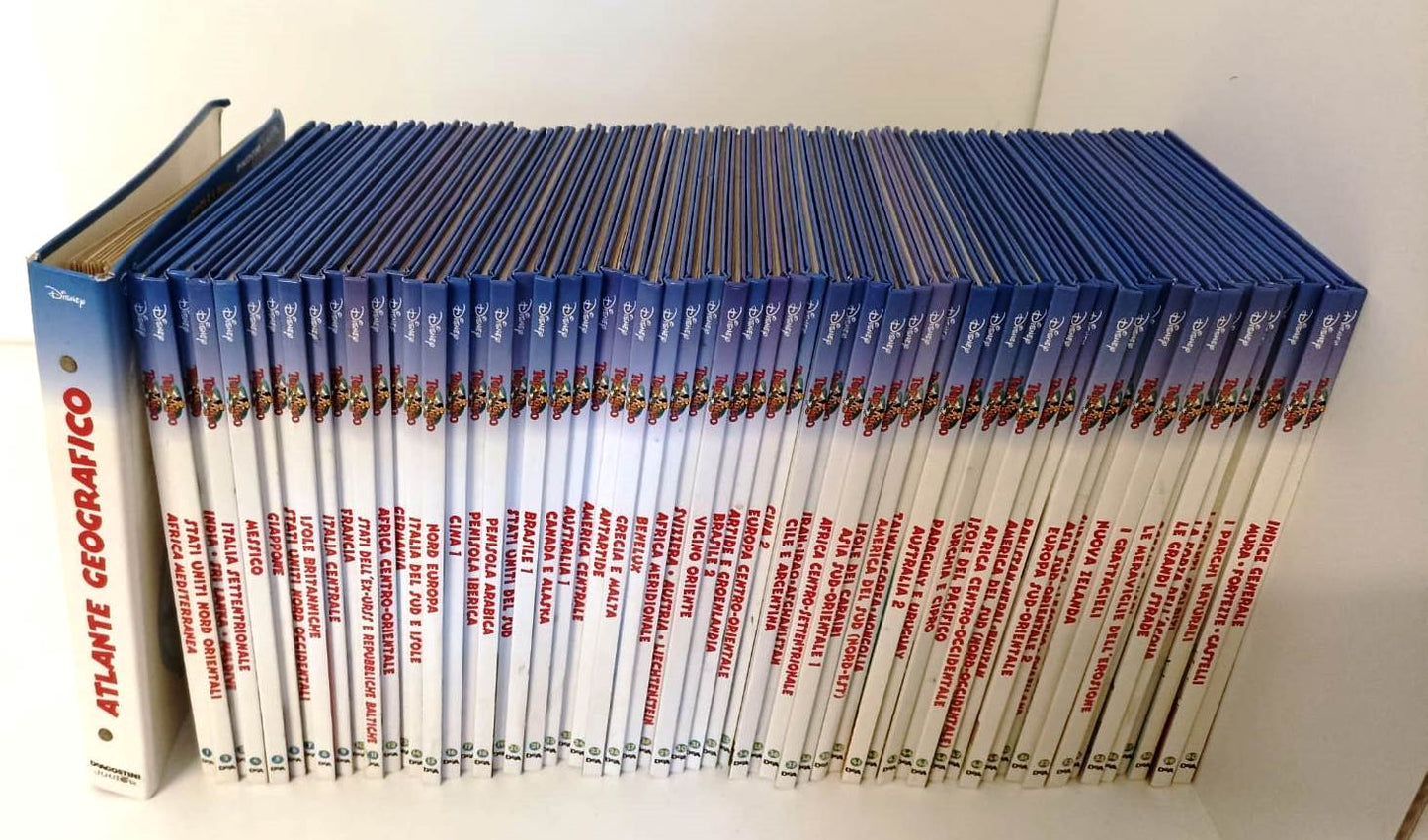 FD- TOPOGEO 1/60 COMPLETA + ATLANTE GEOGRAFICO - DISNEY DeAGOSTINI - C - YFS