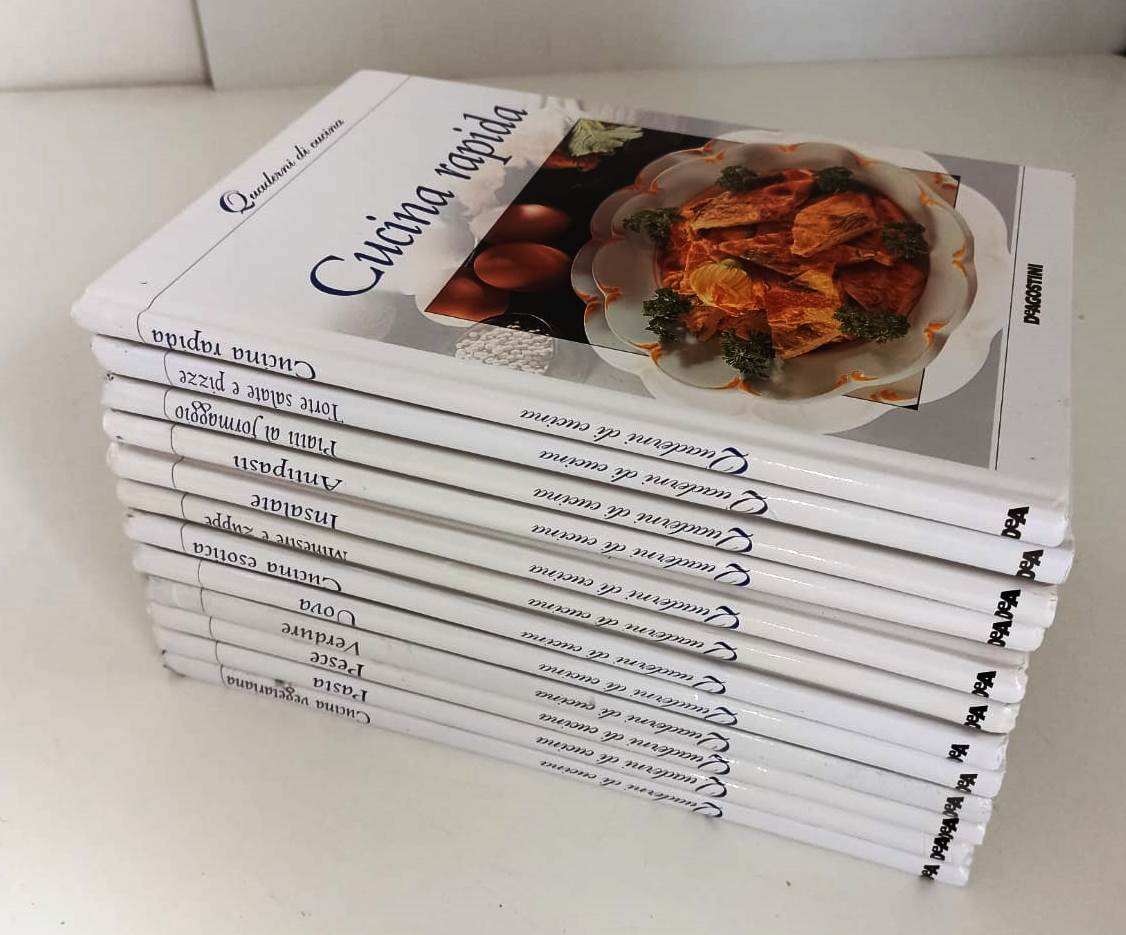 LK- QUADERNI DI CUCINA 12 VOLUMI -- DeAGOSTINI ---- C - YFS