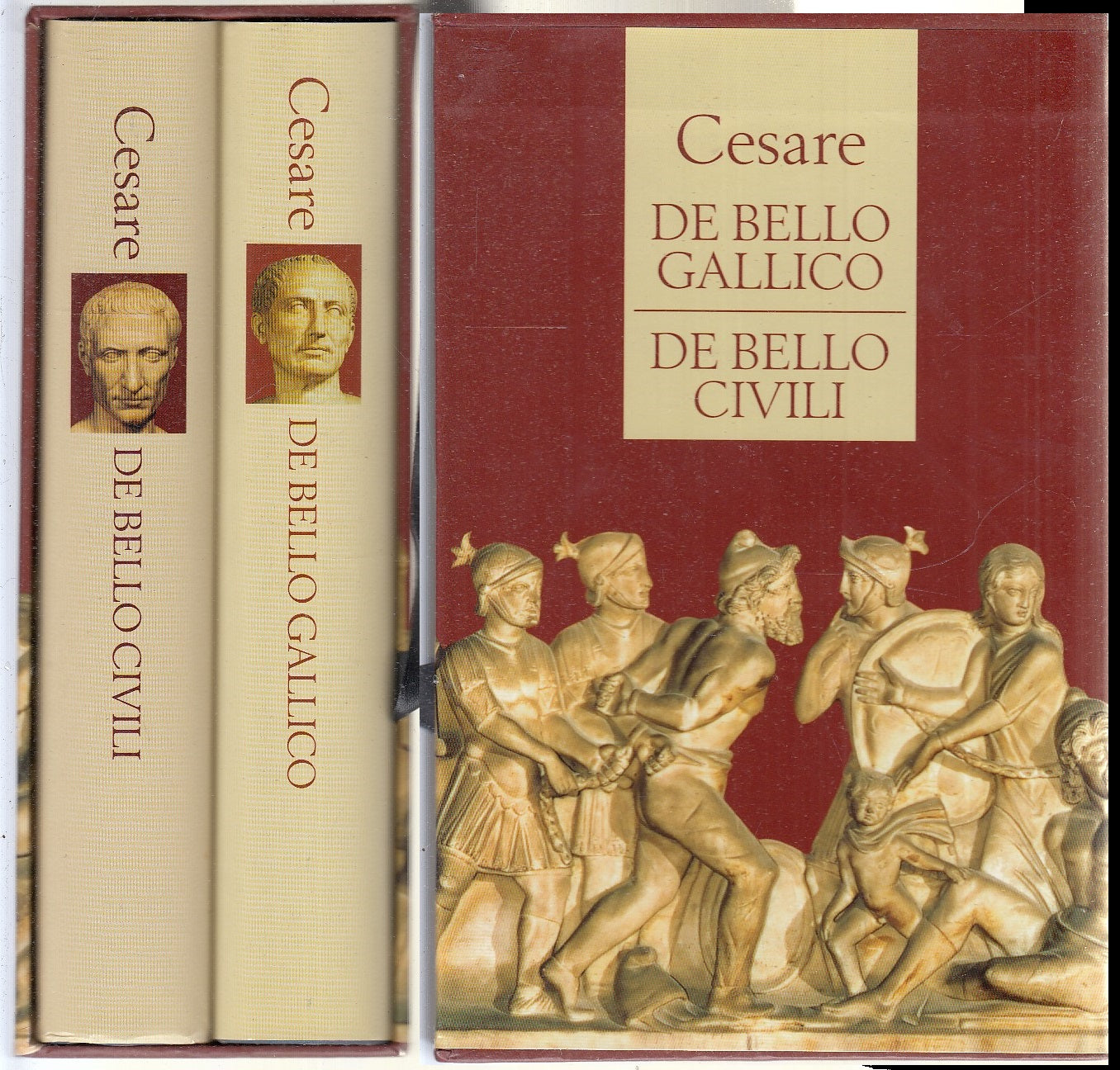 LS- DE BELLO GALLICO DE BELLO CIVILI COFANETTO 2 VOLUMI - CESARE - 1989- CS- XFS