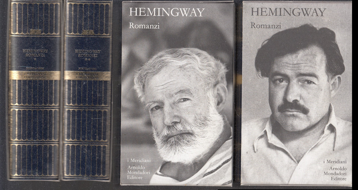 Romanzi 2 volumi - Ernest Hemingway - Mondadori Panorama I meridiani - XFS
