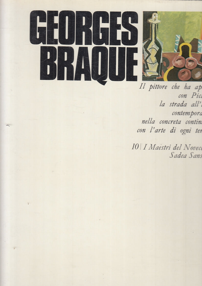 LT- I MAESTRI DEL NOVECENTO 10 GEORGES BRAQUE -- SANSONI --- 1970 - CS- YFS356
