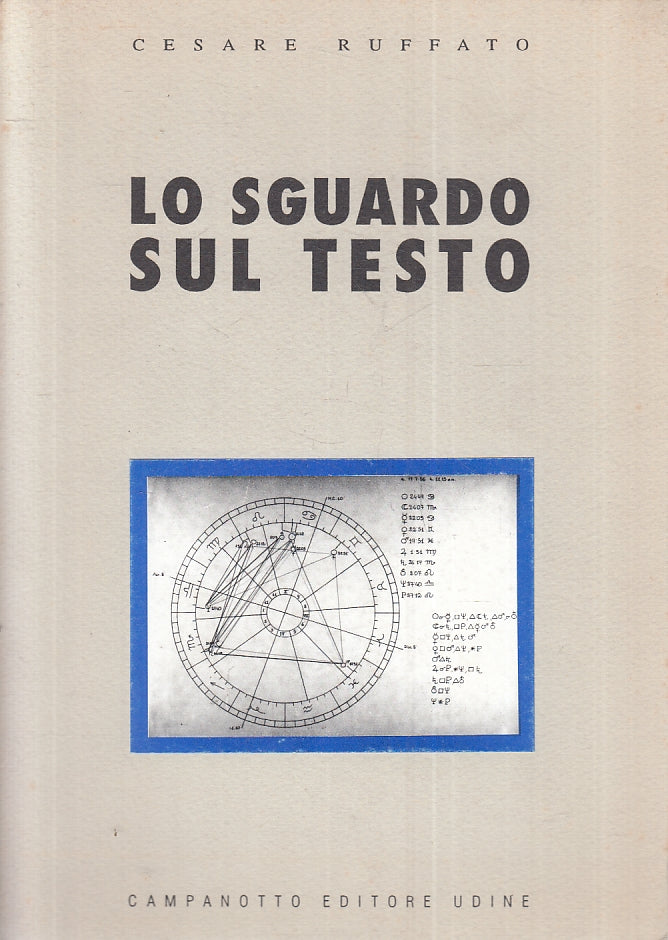 LZ- LO SGUARDO SUL TESTO - CESARE RUFFATO - CAMPANOTTO --- 1995 - B - ZFS80