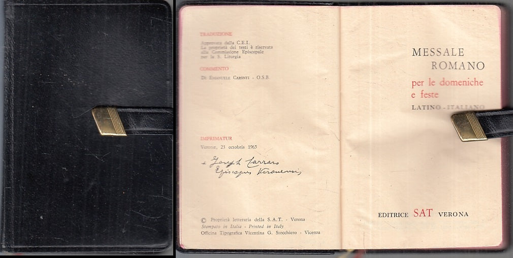 LD- MESSALE ROMANO PER DOMENICHE E FESTE LATINO ITALIANO-- SAT--- 1965- B-ZFS152