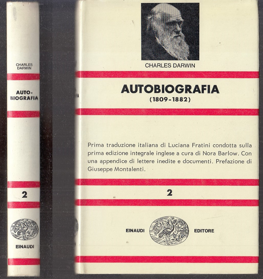 LN- AUTOBIOGRAFIA 1809/1882 - CHARLES DARWIN - EINAUDI - NUE 2 -- 1974 - CS- XFS