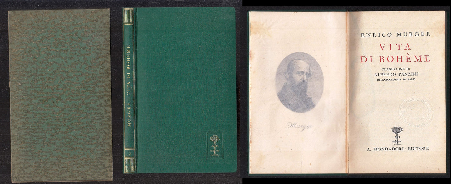 LN- VITA DI BOHEME - ENRICO MURGER - MONDADORI - ROMANTICA- 1a ED.- 1930- C- XFS