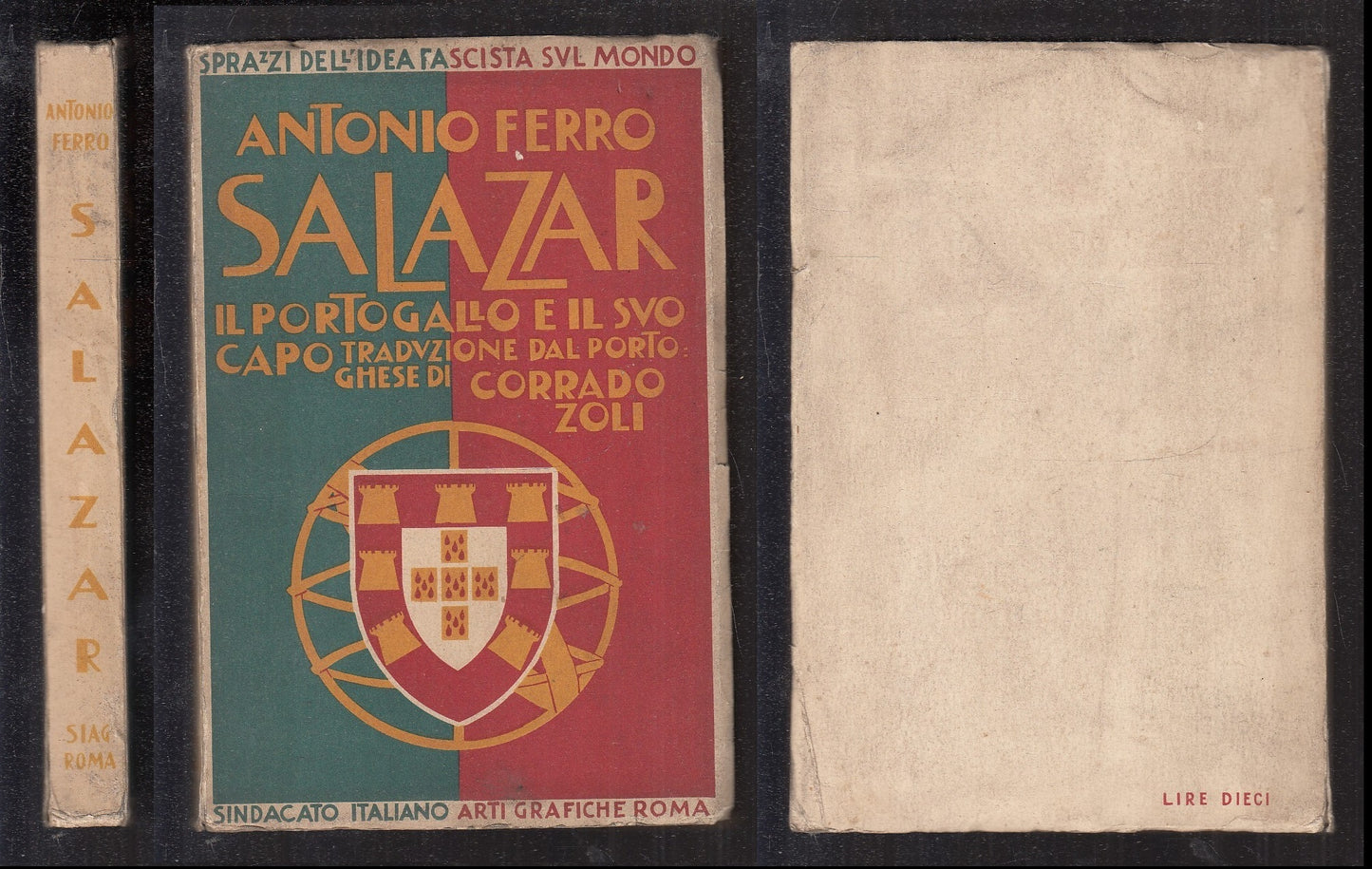 LS- SALAZAR IL PORTOGALLO E IL SUO CAPO - ANTONIO FERRO ---- 1934 - B - YFS