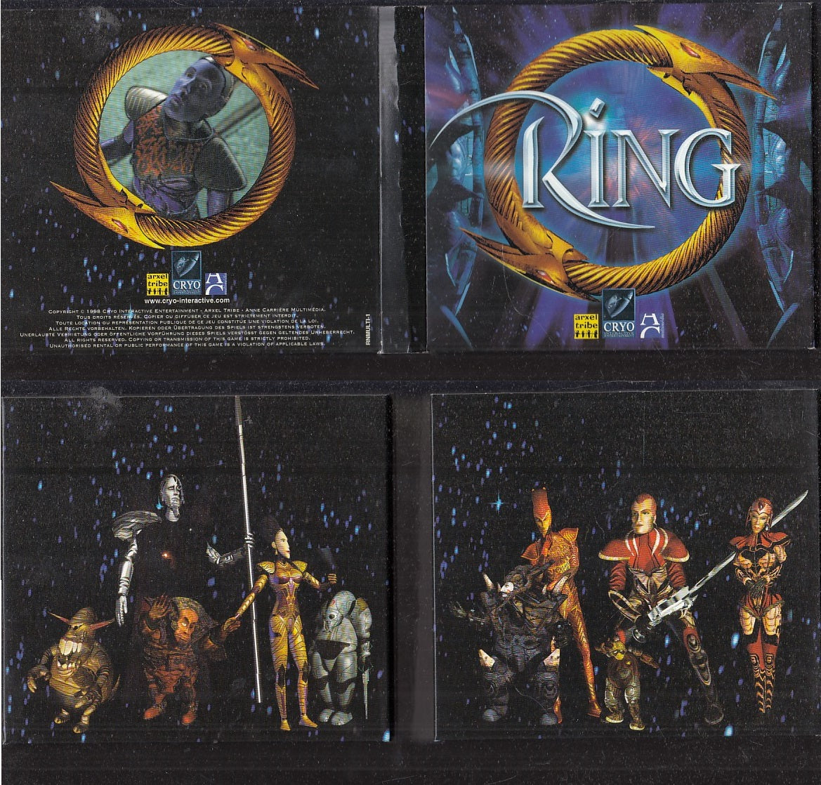 GC- GIOCO PC CD RING 6 DISCHI CRYO INTERACTIVE ARXEL TRIBE - VMX