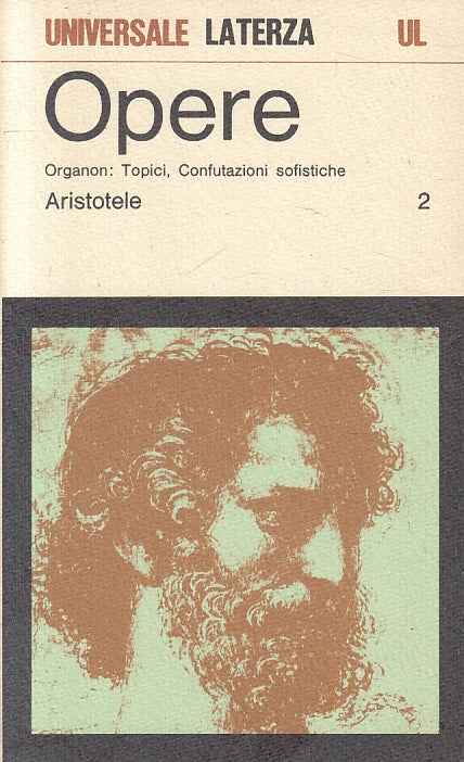 LS- ARISTOTELE OPERE 2 TOPICI CONFUTAZIONI -- LATERZA - UL 264-- 1973- B- XFS