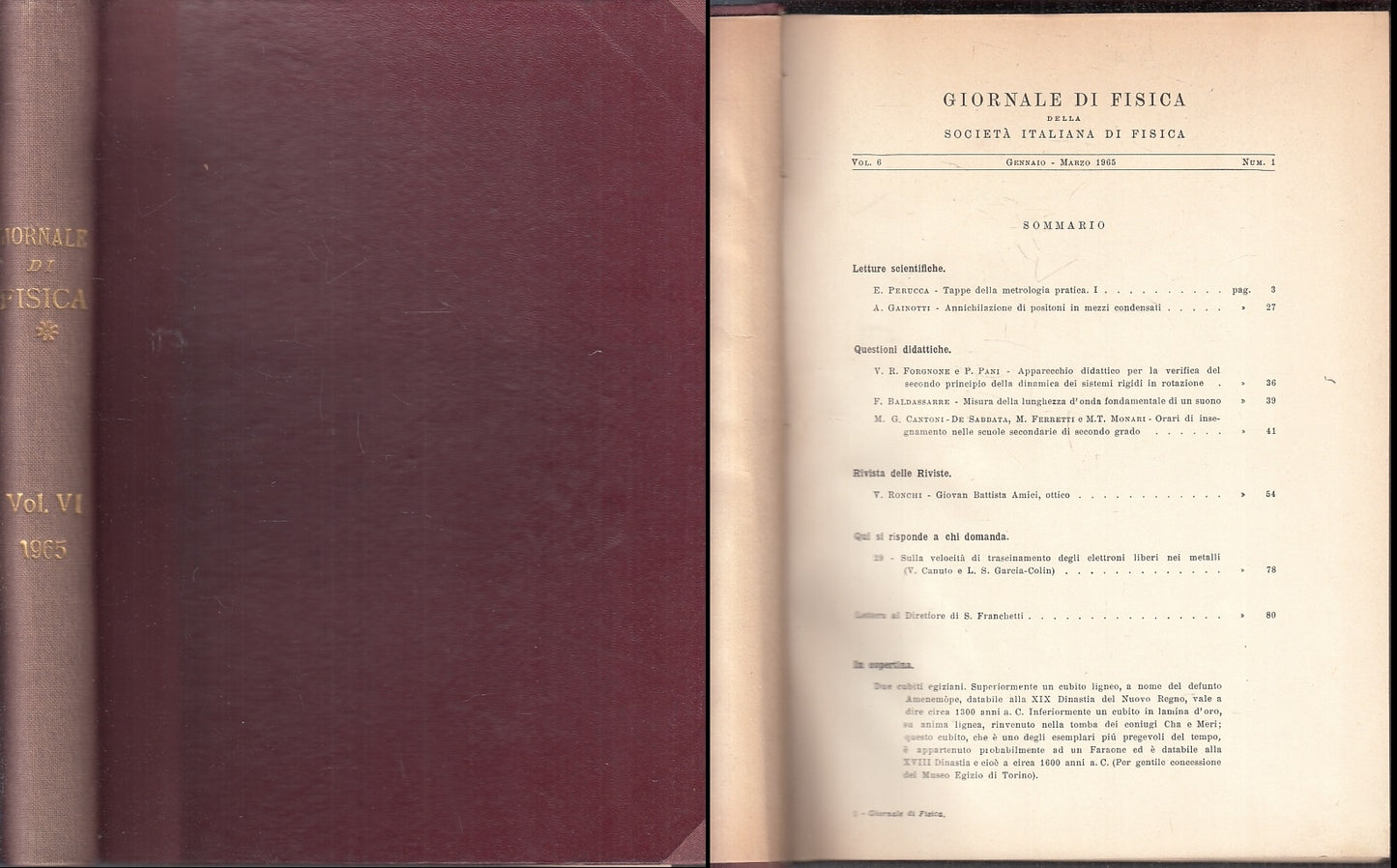 LZ- GIORNALE DI FISICA DELLA SOCIETA' ITALIANA VOL.6 NUM.1 - 1965 - C- ZFS207