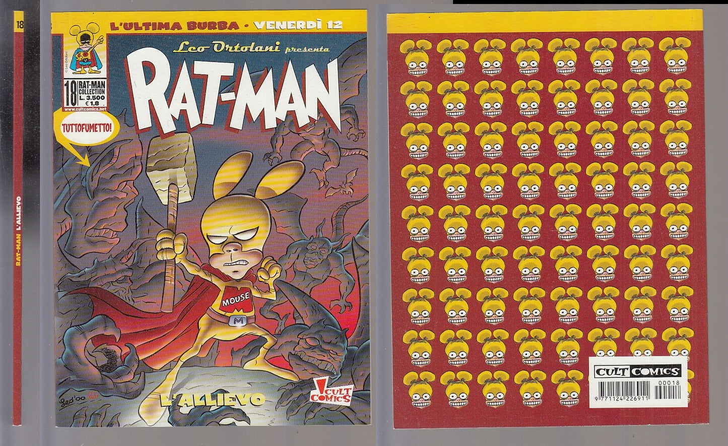 FC- RAT-MAN COLLECTION N.18 ORIGINALE ECCELLENTE- ORTOLANI- PANINI- 1999- B- VNX